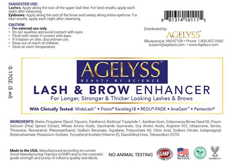 Agelyss Lash And Brow Enhancer Does This Product Work Beauty Skin