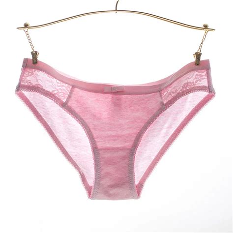 Buy Sexy Cotton Panties Women Lace Lingerie Ladies Underwear Pink Seamless