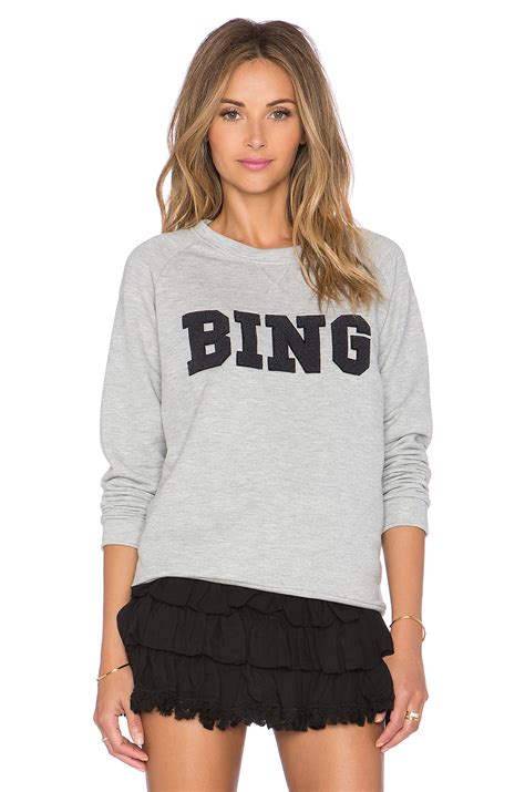 Anine Bing Bing Sweatshirt In Gray Lyst