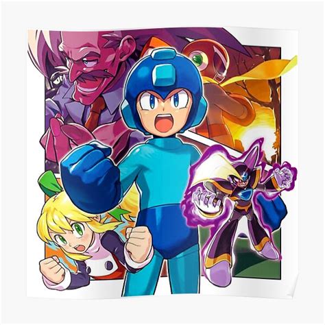 Megaman Comic Poster For Sale By Lethalsparks Redbubble