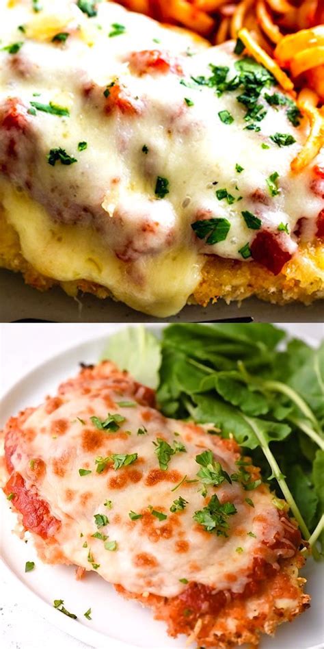 It doesn't get any better than this! Oven Baked Chicken Parmesan | Recipe in 2020 (With images ...