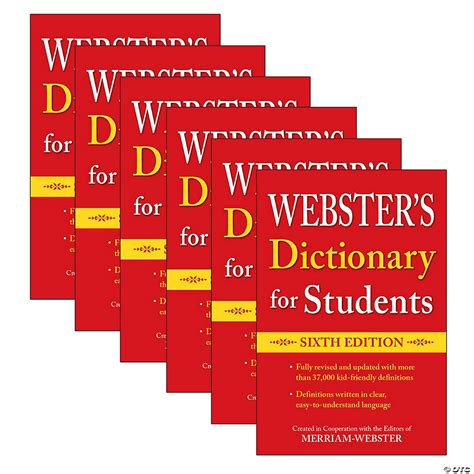 Merriam Webster Websters Dictionary For Students Sixth Edition Pack