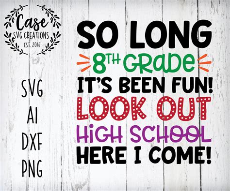 8th Grade Graduation Svg Free 356 File Include Svg Png Eps Dxf