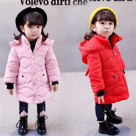 Winter Girls Hooded Jackets Newborns Girl Fashion Baby Warm Thick Coat