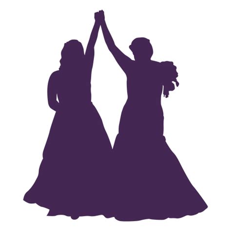 Lesbian Couple Marriage Silhouette Png And Svg Design For T Shirts