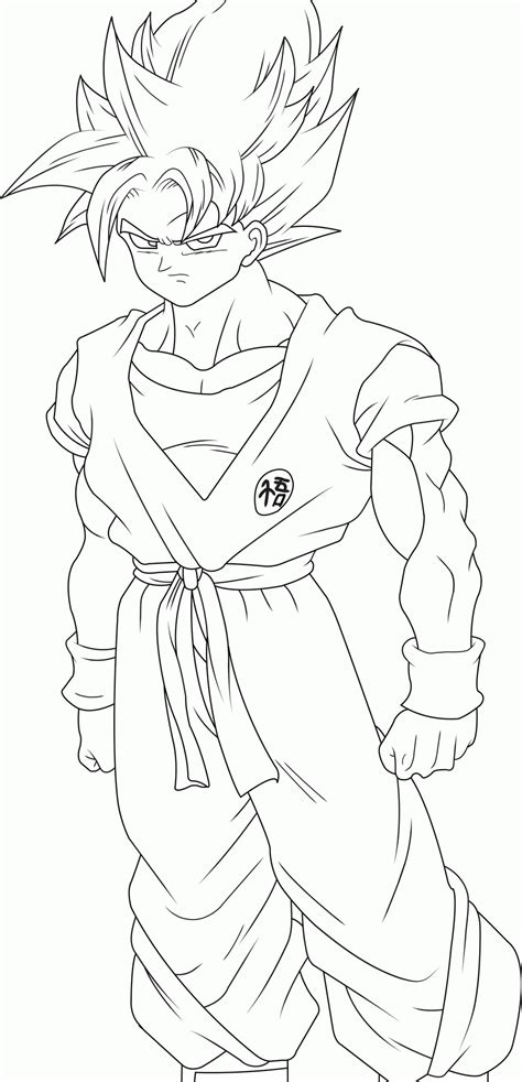 Free Goku Ss Coloring Page Download Free Goku Ss Coloring Page Png