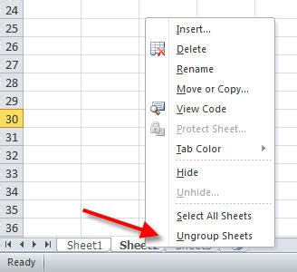 Excel Tab Name Grayed Out Must Check