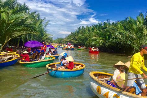 Hoi An Ancient Tour From Da Nang Non Nuoc Village Basket Boat