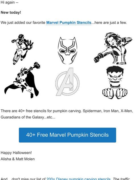 Picture The Magic New Avengers Pumpkin Stencils Milled