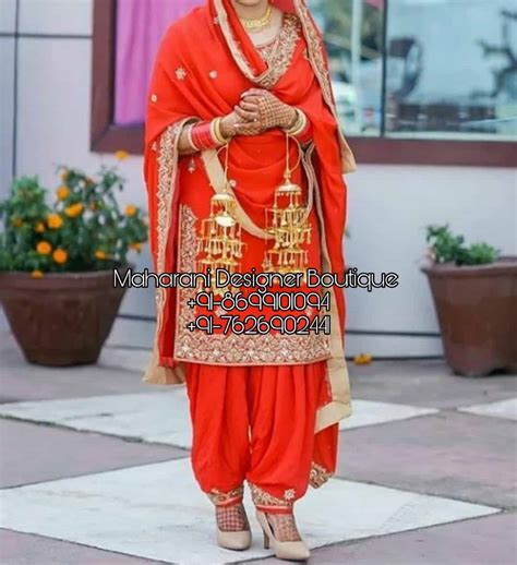 Punjabi Bridal Patiala Suit Maharani Designer Boutique