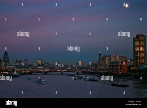 London Skyline At Dusk Stock Photo Alamy