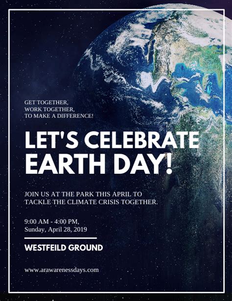 Earth Day Event Flyer Template Postermywall
