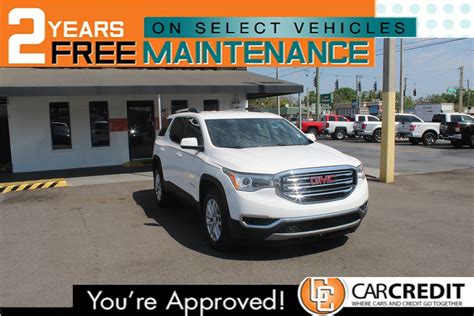 Pre Owned 2018 Gmc Acadia Slt Sport Utility In Tampa 5853 Car Credit