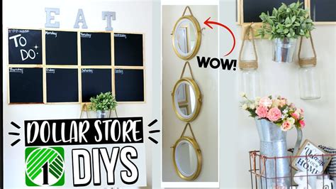 We all want a nice looking home, but home décor items can become pricey rather quickly. Easy DIY DOLLAR STORE HOME DECOR! SENSATIONAL FINDS - YouTube