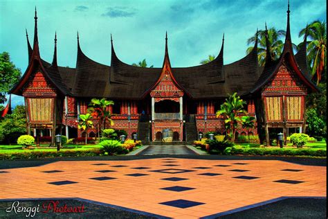 Gadang House West Sumatra Indonesia Minangkabau Arsitektur Rumah