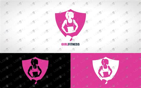 Spectacular Female Fitness Logo For Sale Gym Logo Lobotz Ltd