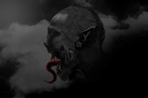 Artstation Demon Face Profile