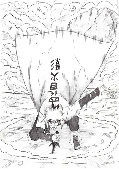 Minato Namikaze 1 By Reetab Naruto Sketch Naruto Drawings