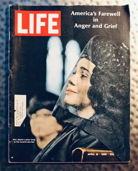 Life Magazine April 19 1968 Americas Farewell In Anger And Grief Mrs