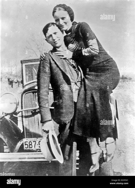Bonnie And Clyde Bonnie Parker And Clyde Barrow American Robbers From
