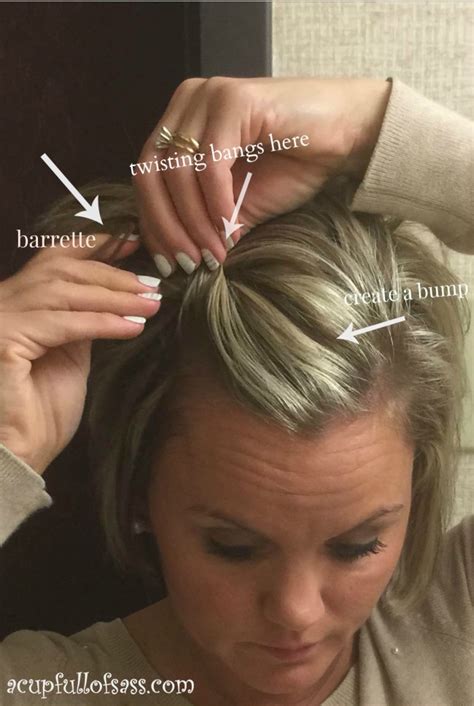 How To Pin Back Bangs