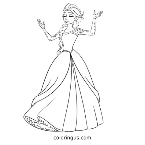 Elsa Coloring Pages Coloring Us