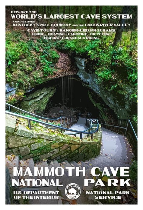 Mammoth Cave National Park Poster Mammoth Cave Art National Park
