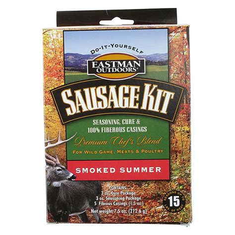 Traditionally, summer sausage is made, and cured in the winter, so that it's ready to enjoy during the summer, but unless you have some sort of time for the smoking wash: Eastman Outdoors Smoked Summer Sausage Kit, 7.5 Oz - Walmart.com - Walmart.com