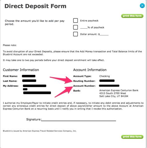 Add cash for free at walmart, shop online, pay bills and more. Bluebird Routing Number and Account Information - American ...