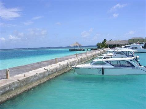 This is bernie koch's stationary kicking back and. The boat dock - Picture of Sheraton Maldives Full Moon ...