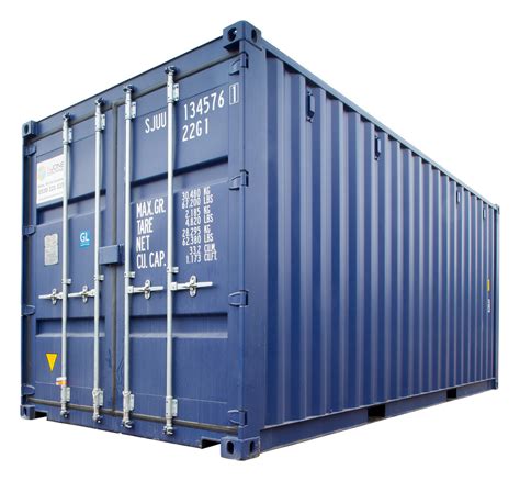 Single Trip New 20ft Iso Shipping Container Blue Ral5013