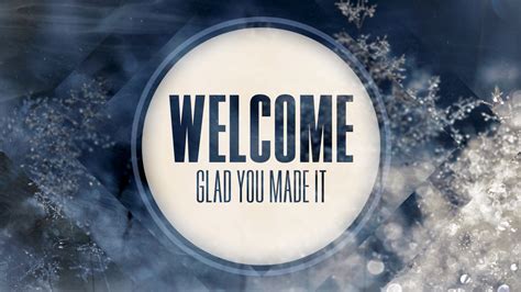 Winter Welcome To Church Powerpoint Backgrounds