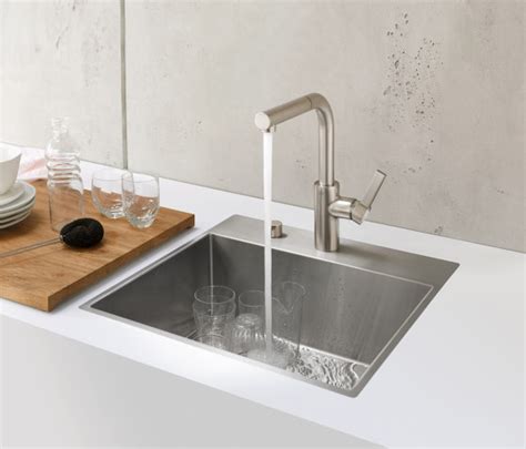 Kitchen Sinks In Brushed Stainless Steel Single Sink Architonic