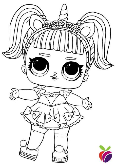 Lol Surprise Doll Unicorn Coloring Page Learning How To Read