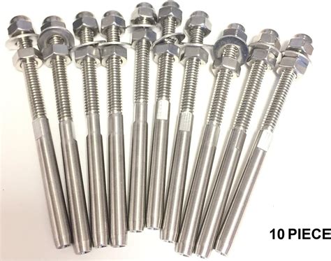 10 Piece 18 Cable Threaded Stud End Fitting Terminal