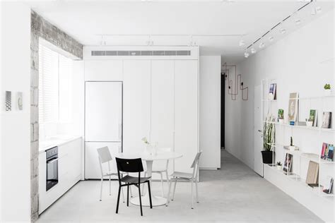 Modern Minimalist Apartment Interior Design With White And