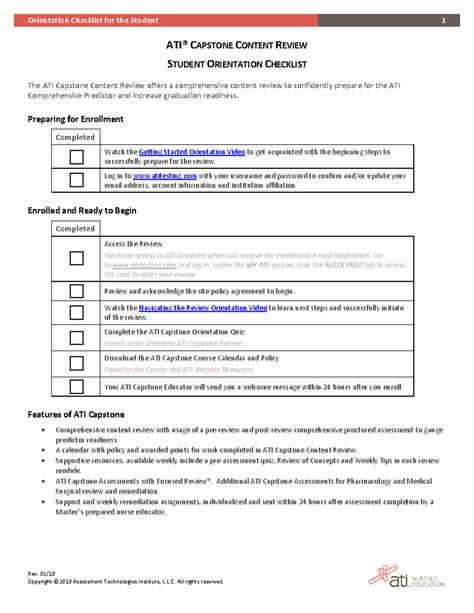 Capstone Orientation Checklist - MFT 750 - UNLV - Studocu