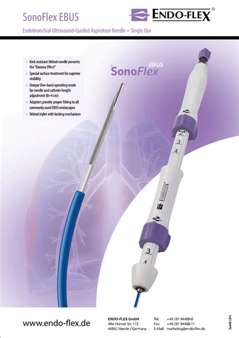 Sonoflex® Ebus Endobronchial Ultrasound Guided Aspiration Needle Vivamed