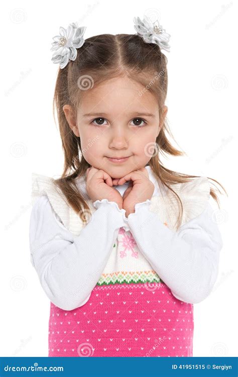 Portrait Of A Pretty Preschool Girl Stock Image Image Of European