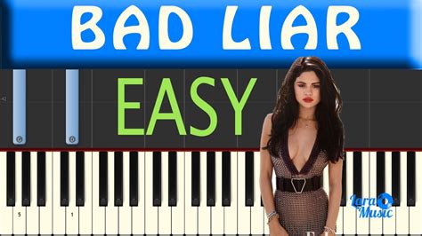 How To Play Bad Liar Piano Tutorial Sheet Music Midi Youtube