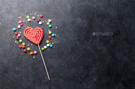 Colorful Sweets Lollipop And Candies Stock Photo By Karandaev Photodune