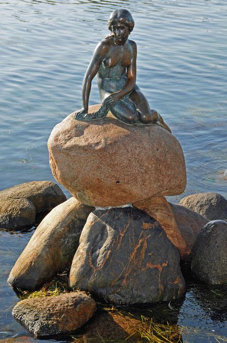 The Statue Of The Little Mermaid In Copenhagen Little