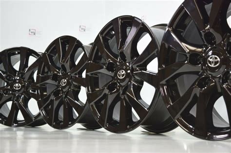 18″ Toyota Land Cruiser Black Factory Oem Original Wheels Rims 75195