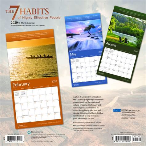 The 7 Habits Of Highly Effective People 2020 Square Wall Calendar By