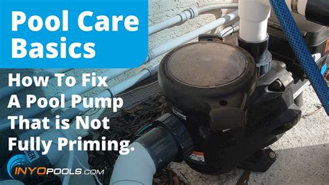 How To Troubleshoot A Pool Pump That Is Not Full Of Water