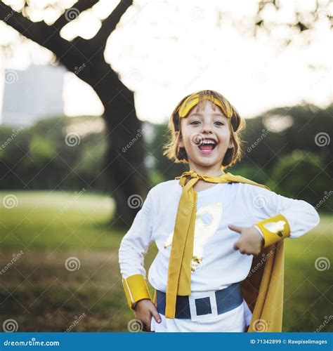 Superhero Girl Cute Happiness Fun Playful Concept Stock Image Image Of Friendship Culture