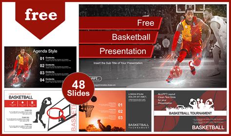 Professional Basketball Player Sports Powerpoint Templates Slidesgo