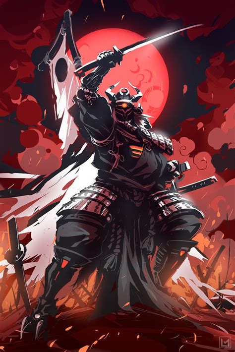 Artstation Samurai Lifeless Mech Warrior Lart Du Samouraï