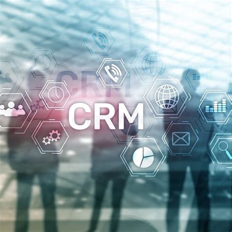 Crm Customer Relationship Management System Concept On Abstract