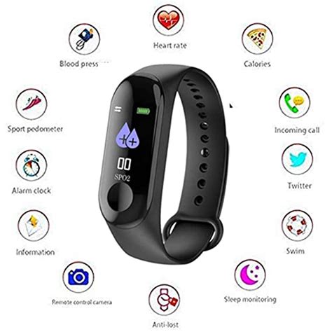 MGM M My Device My Life Smart Bracelet Sports Mileage Blood Pressure Heart Rate Monitor OLED M